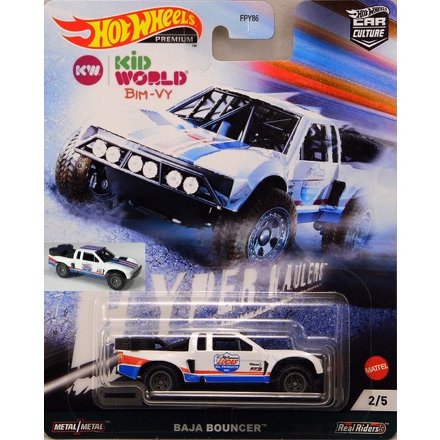 Xe mô hình Hot Wheels Bán tải Car Culture Hyper Haulers Series Baja Bouncer GRJ84, bánh cao su.