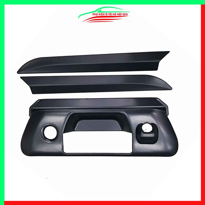 Ốp tay mở cốp Navara màu đen trang trí xe chống va đập hiệu quả