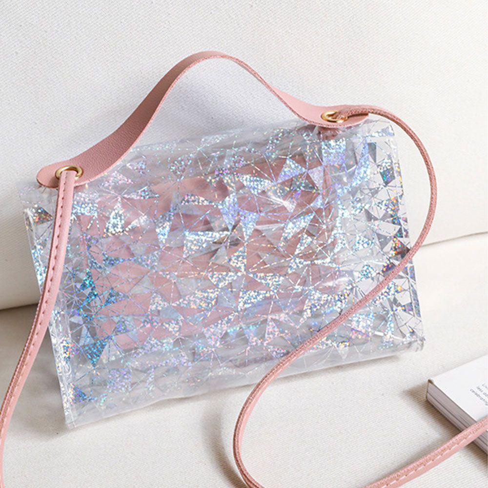 Túi Xách Đeo Vai Kiểu Vuông Nhỏ Trong Suốt Thời Trang
