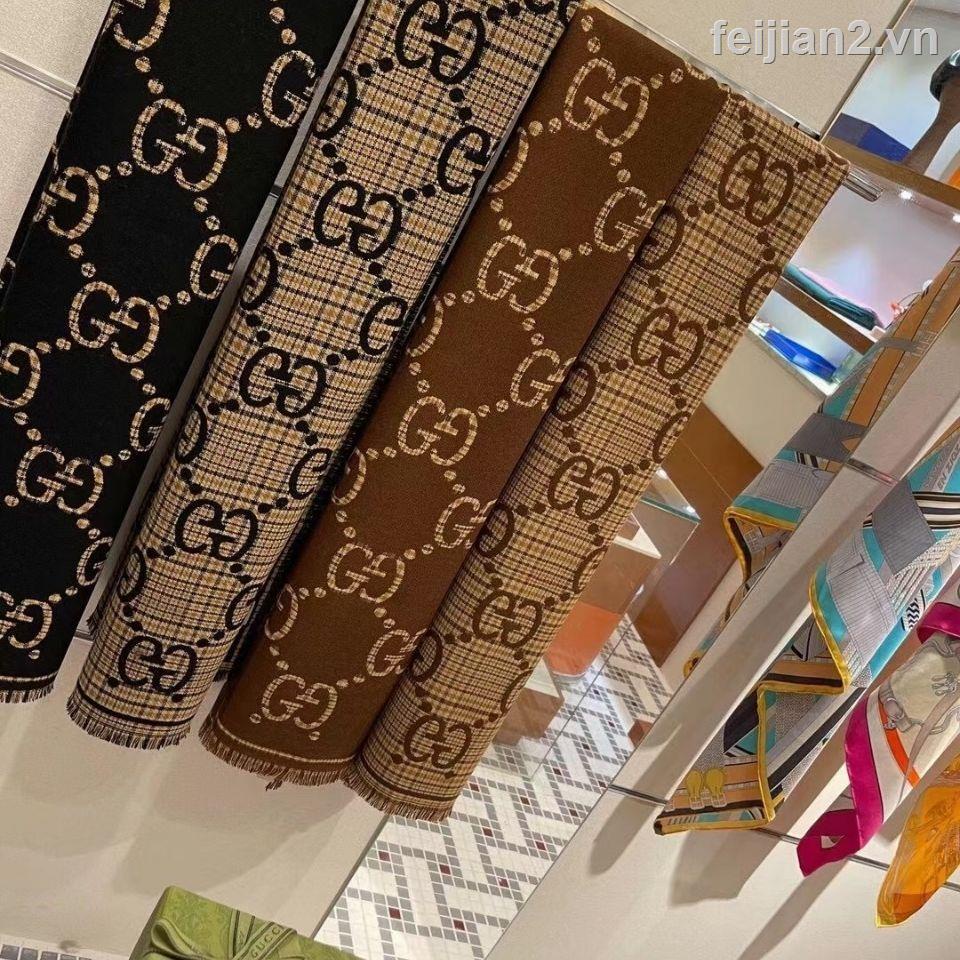 Khăn Choàng Cổ Gucci Chất Liệu Cashmere Ấm Áp Thời Trang Mùa Đông 2022S Cho Nam Nữ