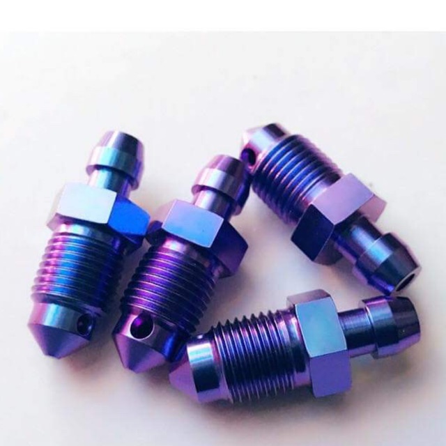 Ốc gió Titanium GR5 8 ly 10 ly cho heo dầu ninsin , brembo