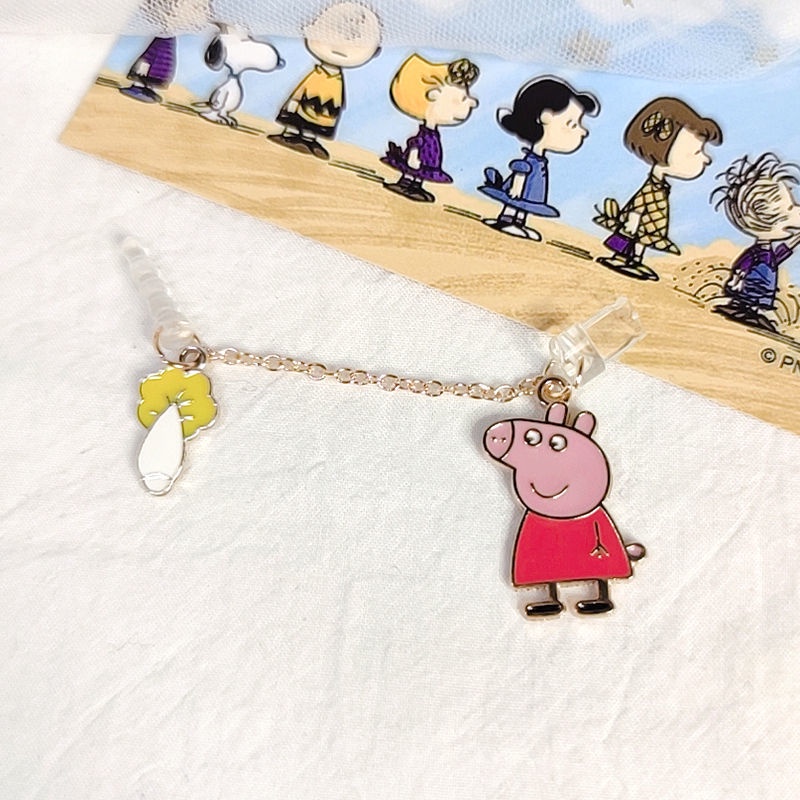 Phụ Kiện Gắn Ổ Cắm Điện Thoại Chống Bụi Hình Chú Heo Dễ Thương