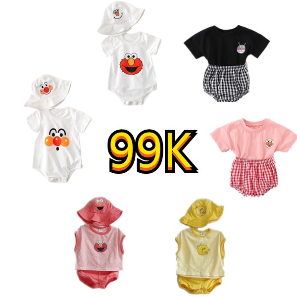 Bộ đồ thời trang cho bé sơ sinh trai gái từ 1-5 tuổi 99k