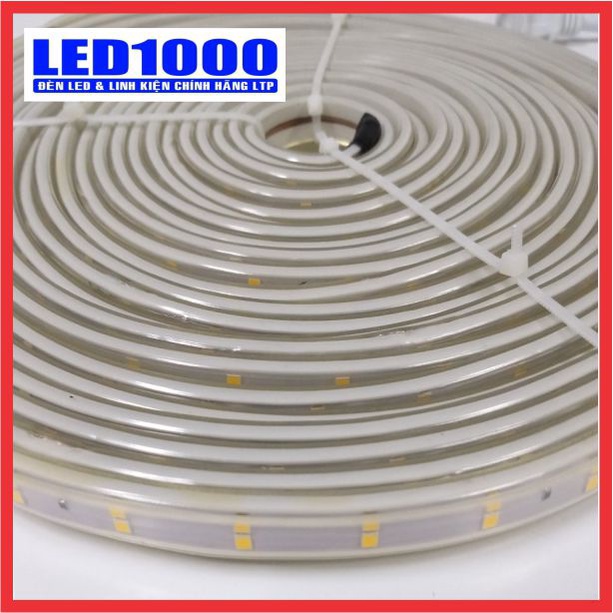 Đèn led đây đôi 2835 220V - Cuộn 5m Led + Nguồn - Led đôi quấn cây  - hàng công ty LTP Lighting