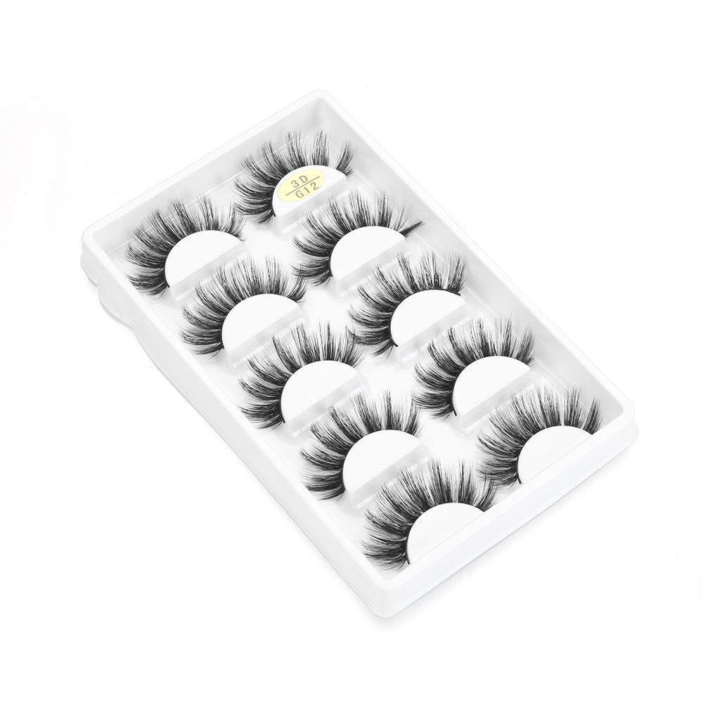 Set 5 Cặp Lông Mi Giả 3D Tự Nhiên Dành Cho Nữ