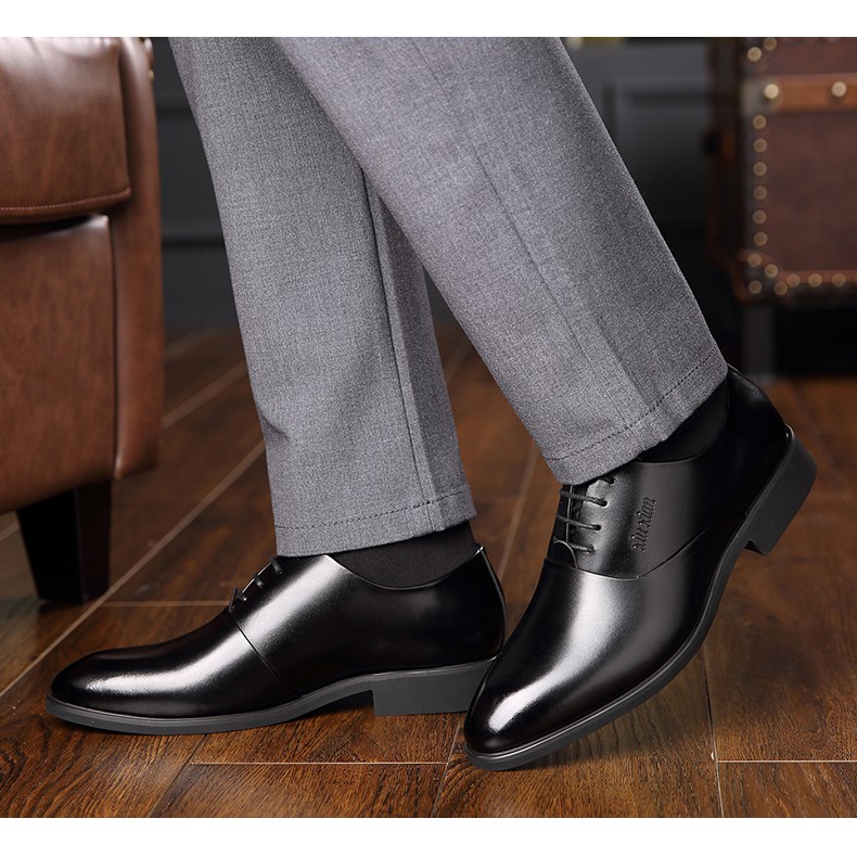GIÀY TĂNG CHIỀU CAO 6cm Stylenew BẢO HÀNH 12 THANG DA BÒ CAO CẤP ĐẾ ĐỘN GIÀY TÂY NAM SANG TRỌNG TĂNG LỘC MÃ GIAYDA 01