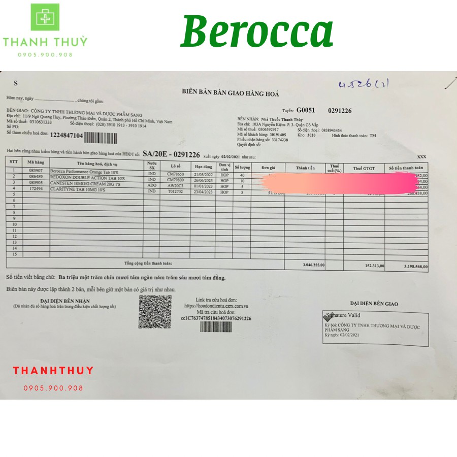 [NHẬP MÃ NHAT3000 GIẢM NGAY 3000đ] BEROCCA  Viên Sủi Bổ Sung Vitamin Và Khoáng Chất Hương Cam Hộp 10 Viên | BigBuy360 - bigbuy360.vn