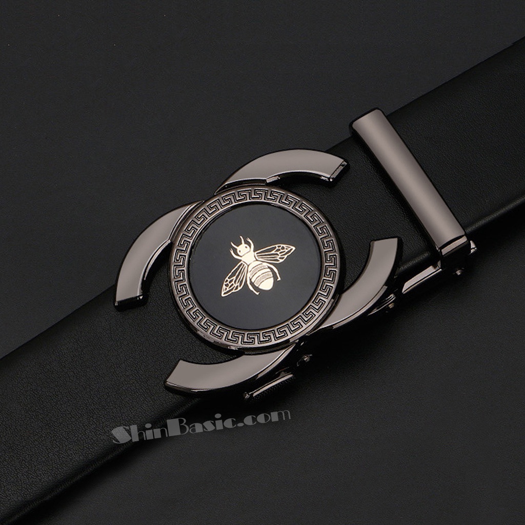 Dây Thắt Lưng, Nịt Nam Da Bò Cao Cấp - ShinBasic, Khoá Tự Động, Bảng Đẹp, Thời Trang Công Sở, Trẻ Trung BELT04-2