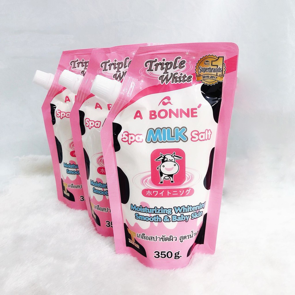 Muối Tắm Sữa Tẩy Da Chết A Bonné Spa Milk Salt 350gr (Túi)