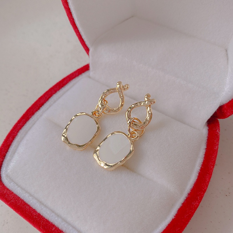 Bông Tai Dáng Dài Bằng Kim Loại Thời Trang Cho Nữ