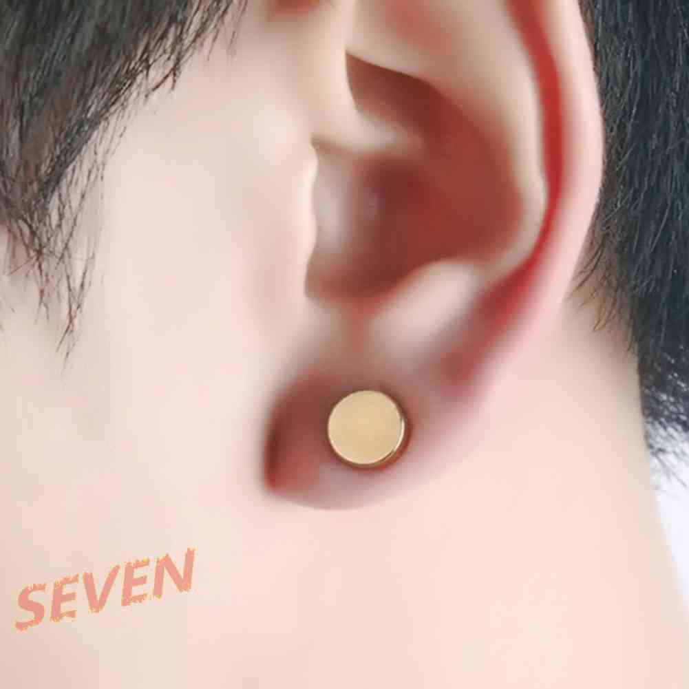 Khuyên Tai Nam Châm Bằng Thép Không Gỉ Cá Tính Cho Nam Nữ