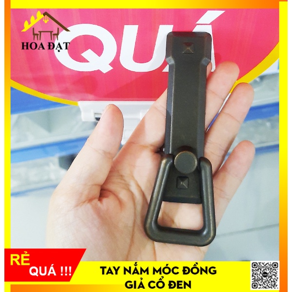Tay Nắm Móc Đồng Giả Cổ Đen Sang Trọng
