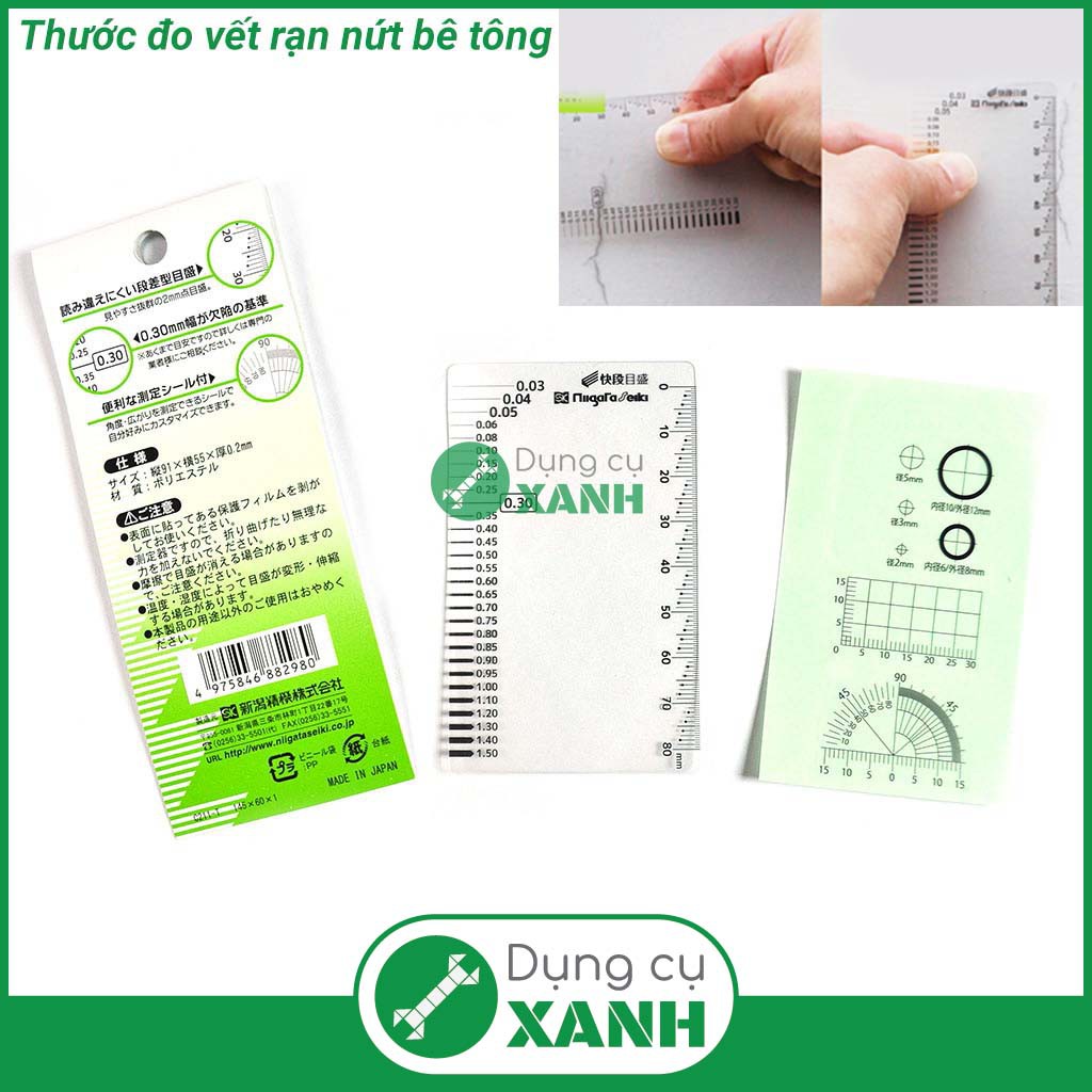 Thước đo vết rạn nứt Niigata Seiki NHẬT