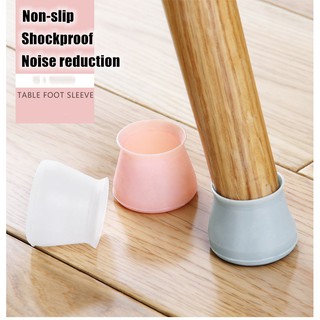 Set 4 Miếng Silicon Bọc Chân Bàn Ghế Chống Trượt