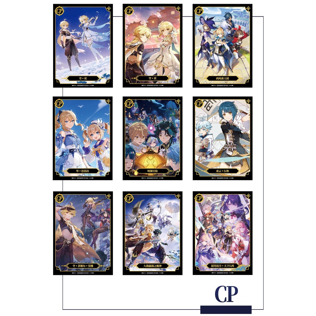 Set ảnh thẻ nhân phẩm Genshin Impact ngẫu nhiên game chibi xinh xắn mẫu mới