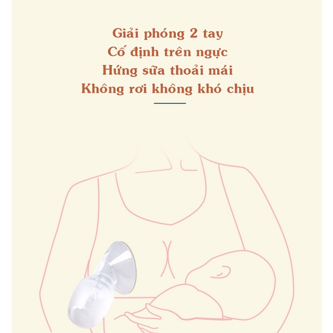 Cốc hứng sữa CENBEI cao cấp - An toàn và tiện lợi cho mẹ