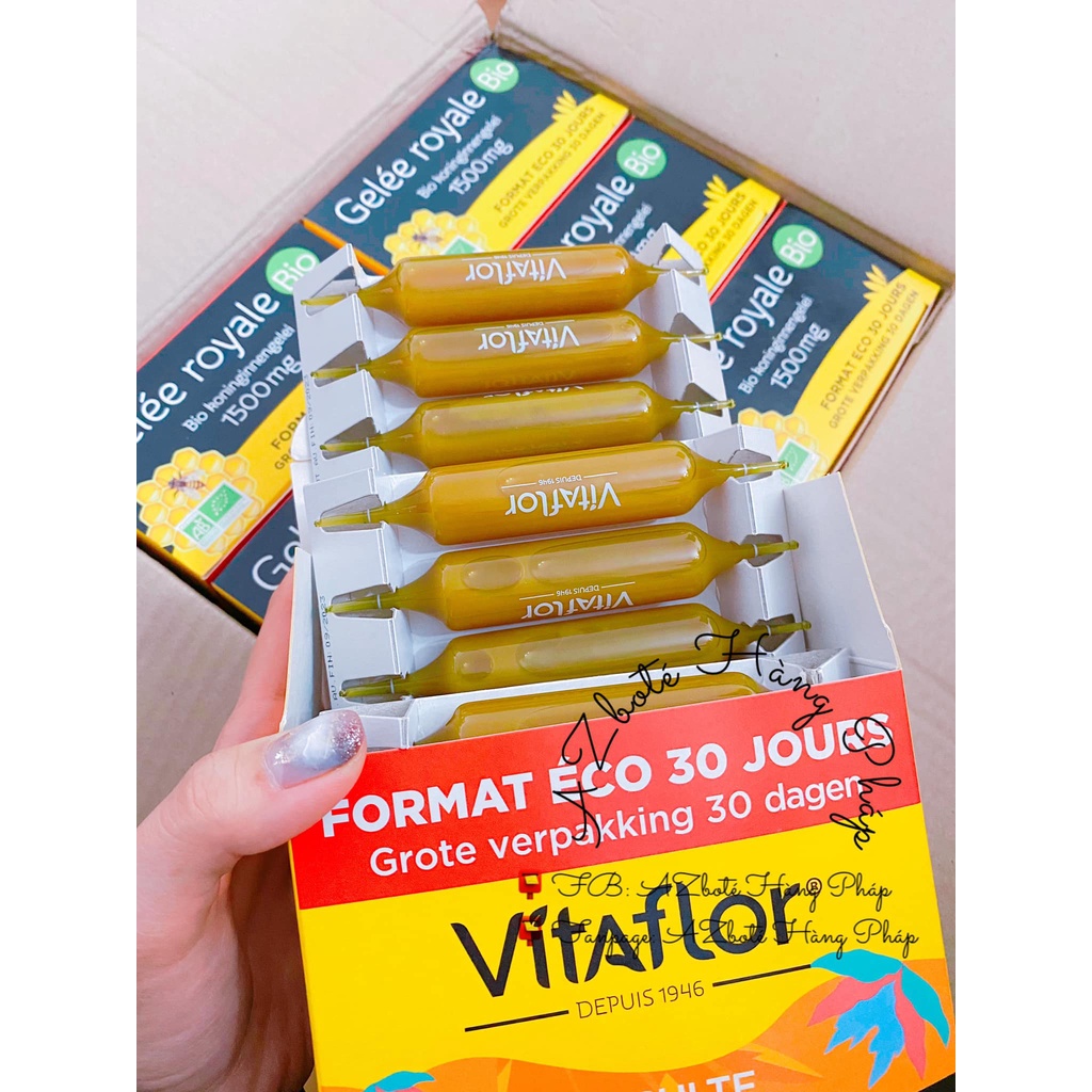 Sữa ong chúa hữu cơ Vitaflor Arkopharma hộp 20 - 30 ống