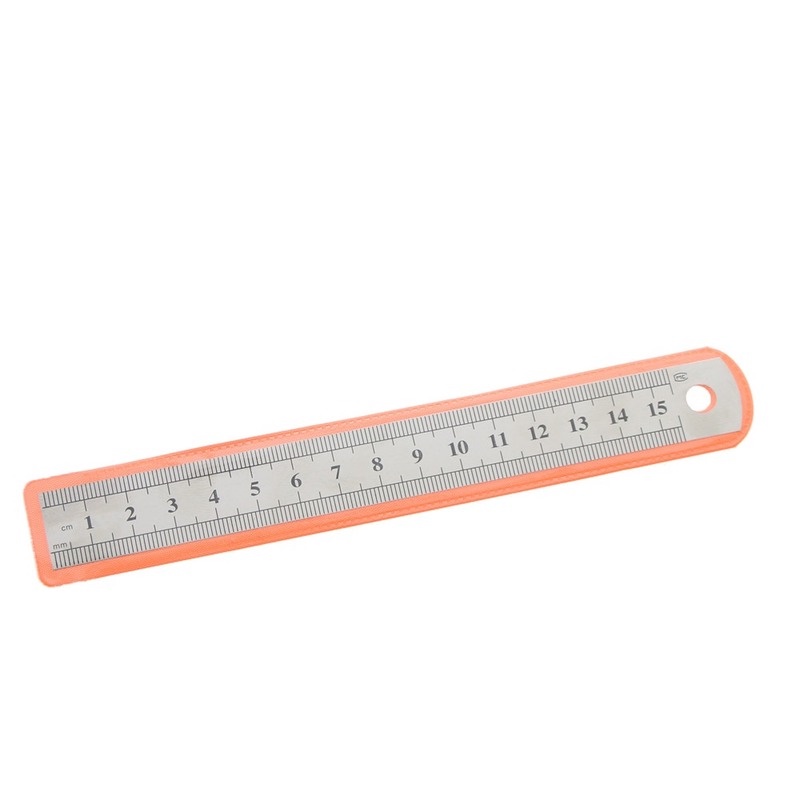 Thước thép không gỉ đo hai mặt có độ chính xác cao 15cm