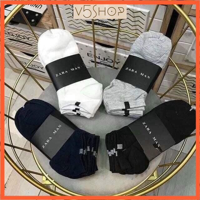 Tất vớ cổ thấp Zara Men cổ ngắn thoáng mát mùa hè TN3