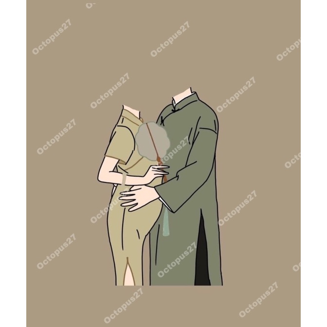 Set Tranh Kính Chibi Dành Cho Các Cặp Đôi Hoặc Gia Đình, Người Thân