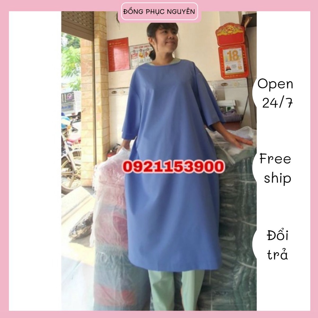 Áo choàng phẫu thuật màu xanh