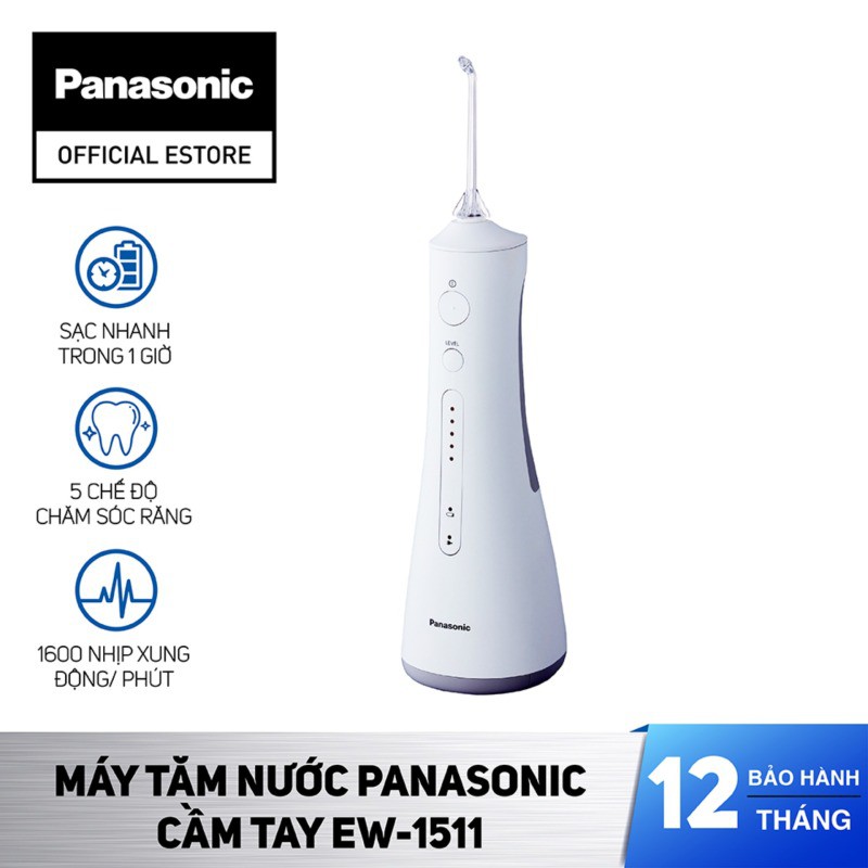 Máy Tăm Nước Cầm tay Panasonic EW1511 - Hàng Chính Hãng - Bảo Hành 12 Tháng