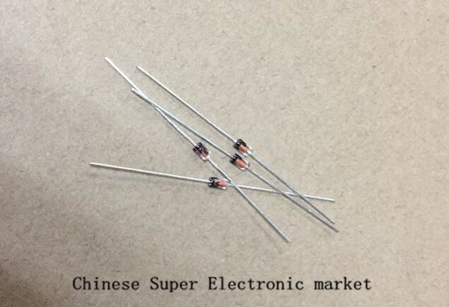 50pcs 1W Zener diode DO-41 3V 3V3 3V6 3V9 4V3 4V7 5V1 5V6 6V2 6V8 7V5 8V2 9V1 10V 11V 12V 13V 15V 1N4733A 1N4742A 1N4728A