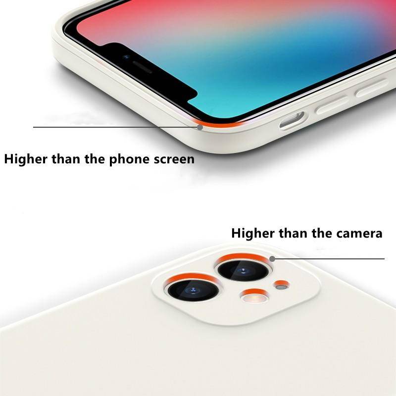 Ốp điện thoại silicon mềm viền thẳng sang trọng xinh xắn cho iPhone 6 7 8 Plus SE 2020 X XS Max XR