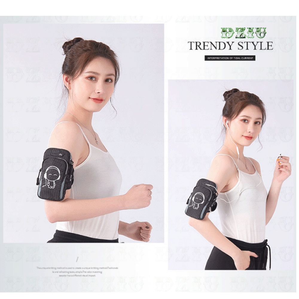Túi đeo tay thể thao chạy bộ - Túi đựng điện thoại đeo cánh tay hình người nghe nhạc