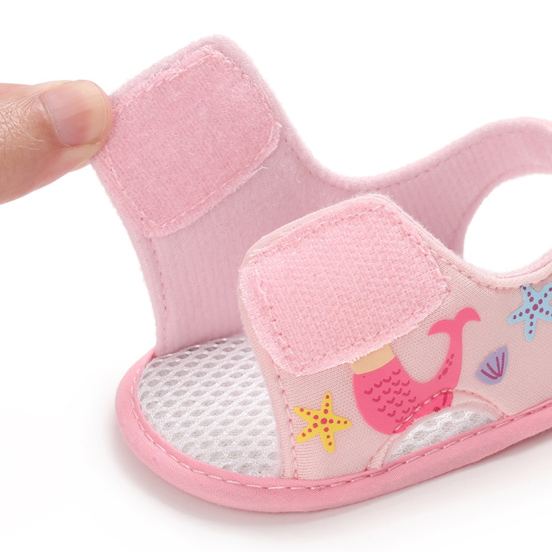 Giày Sandal Cotton Thoải Mái Thời Trang Mùa Hè Cho Bé Gái 0-18 Tháng Tuổi