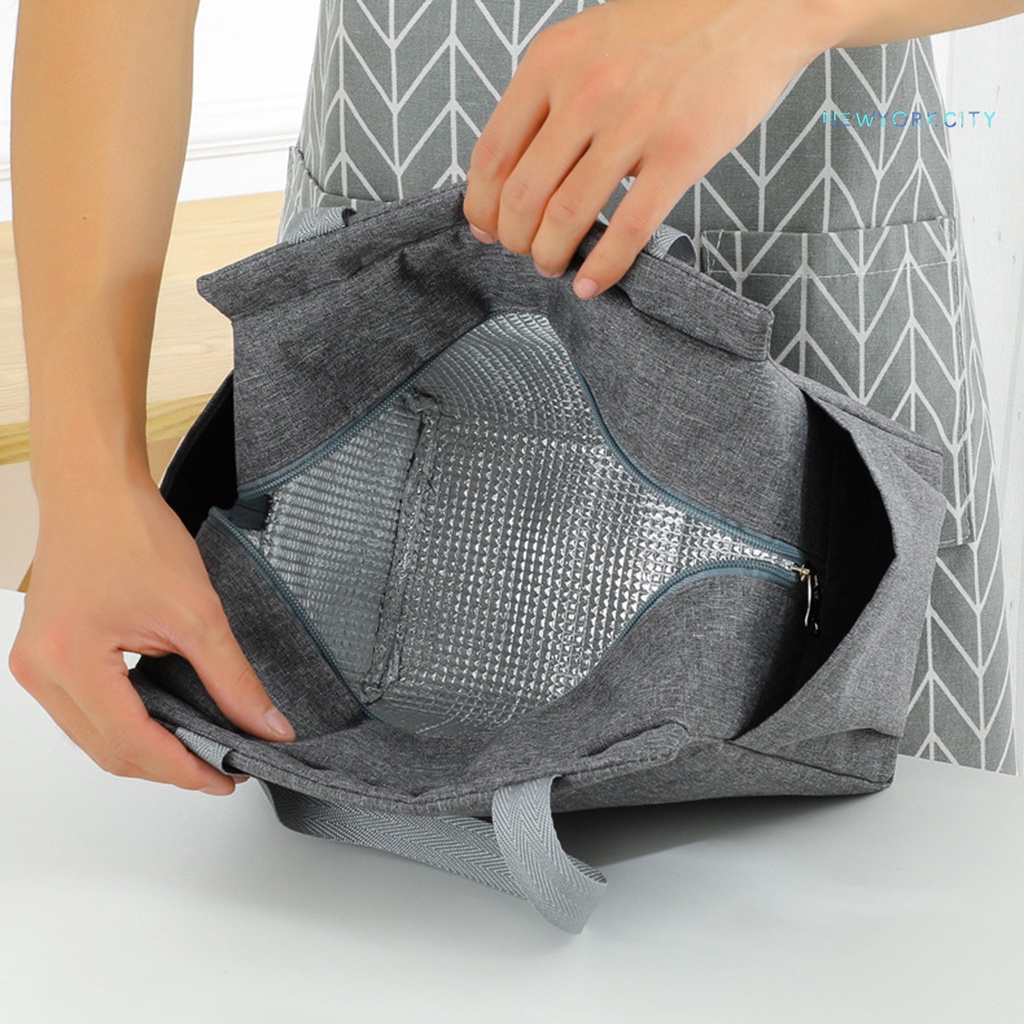 Túi Đựng Hộp Cơm Trưa NYC Chống Thấm Nước Gọn Nhẹ Có Tay Cầm Tiện Dụng