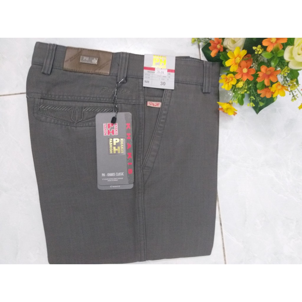 Quẩn kaki trung niên công sở 074