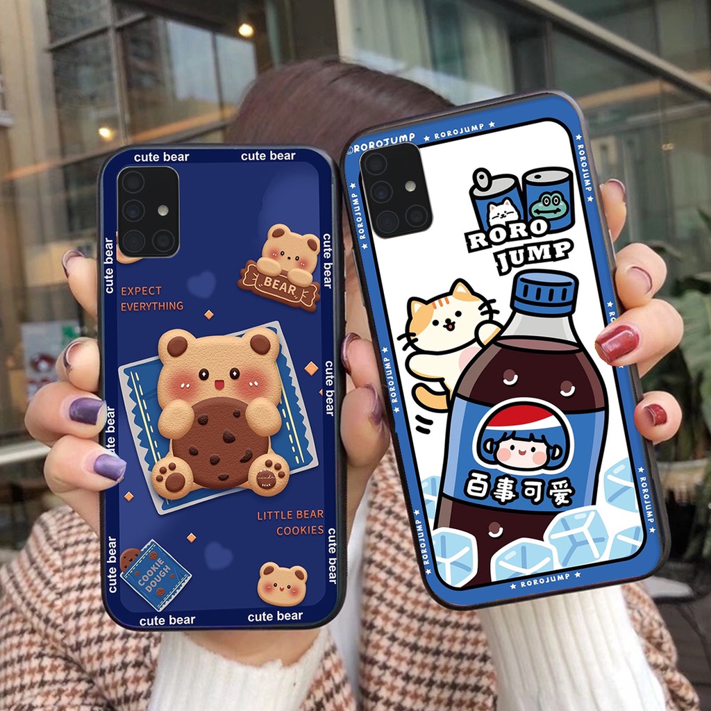 Ốp lưng Samsung A31 / A51 / A71 in hình 3D GẤU cute be@r, soda, happy day cực hot ,thời thượng