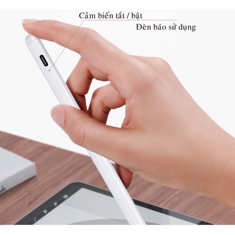 Bút cảm ứng Wiwu Pencil Pro chuyên dụng cho IPad Pro , IPad Air chống tì tay , vẽ nét đậm chính hãng Wiwu Stylus Pencil