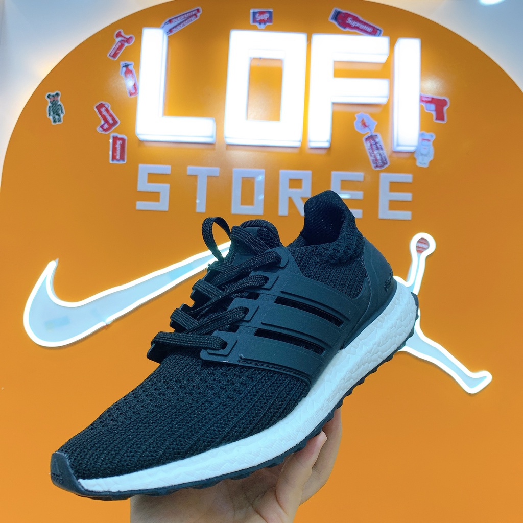 Giày Sneaker Ultra boost 4.0 Đen Trắng - Giiaayf Thể Thao Nam Nữ Chạy Bộ Tập Gym