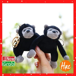 Móc khóa treo balo hình chú Khỉ con bằng bông siêu dễ thương PK008LU