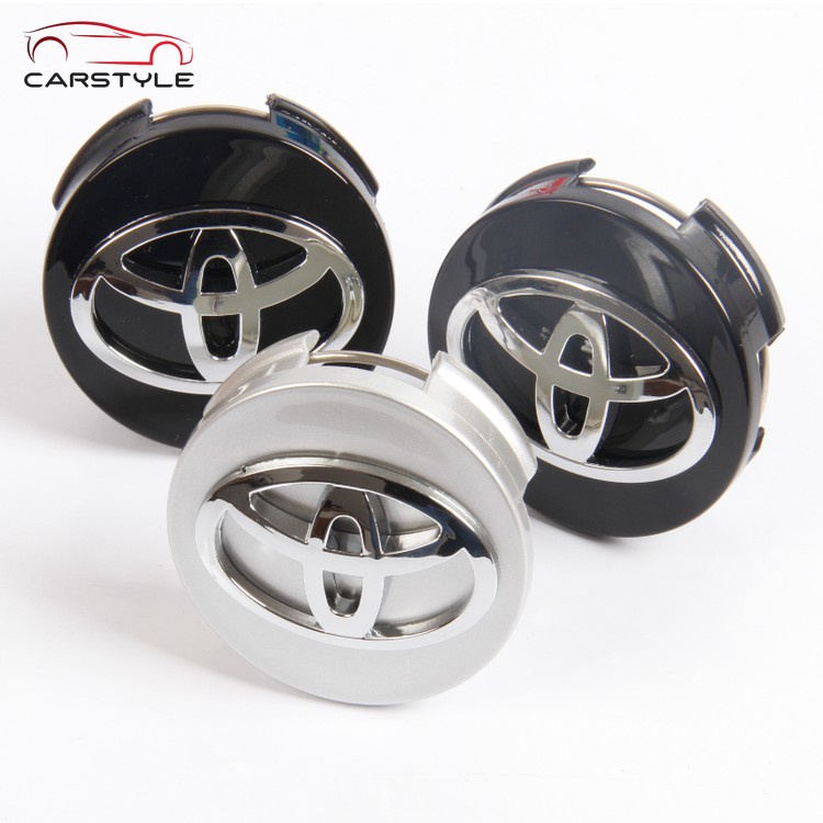 Biểu tượng logo Toyota chụp mâm/vành/bánh xe hơi kích thước 62mm mã TOYOTA62