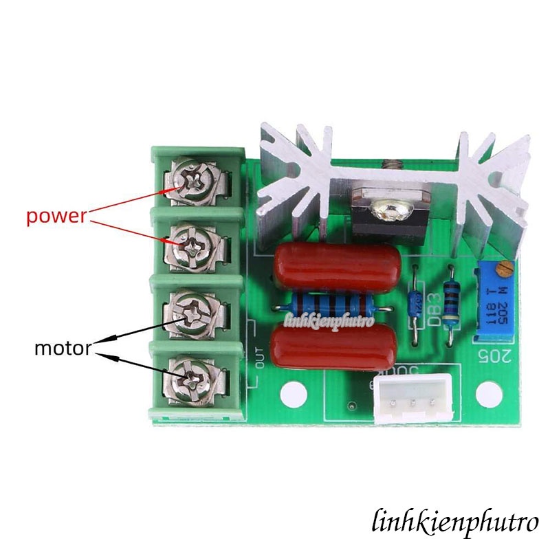 Mạch Điều Chỉnh AC 2000w Chiết Áp Rời