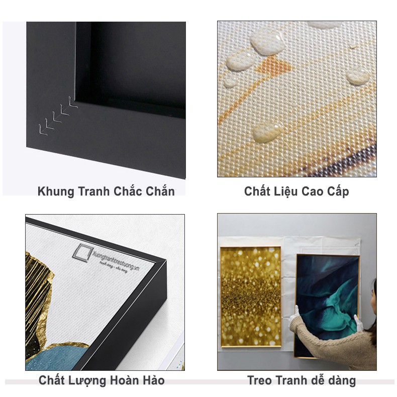 Tây Phương Tiếp Dẫn, Vải canvas cao cấp, căng khung , viền composite- ko có kính