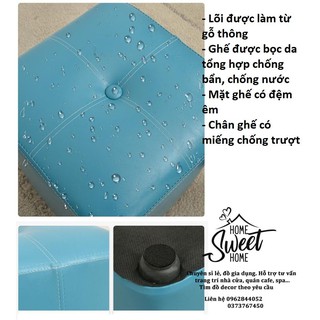 Ghế đôn sofa bọc da cao cấp
