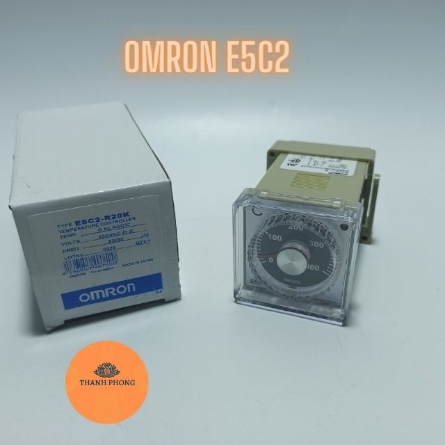 Đồng Hồ Điều Khiển Nhiệt Độ Omron E5C4, E5C2 220V Kèm Đế