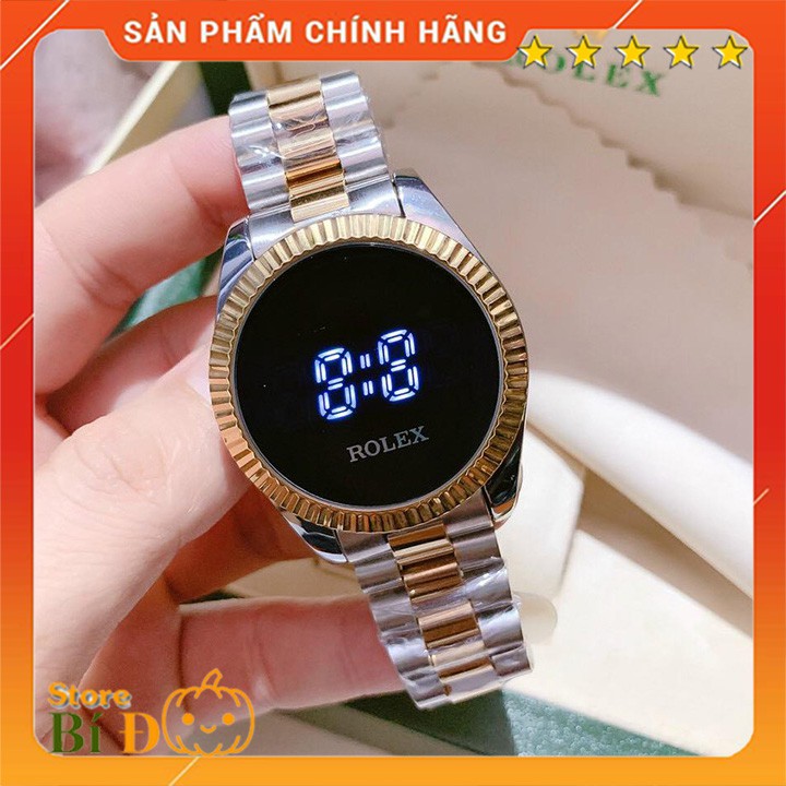 Đồng hồ nam ROLEX OYSTER PEREPTUAL mặt cảm ứng size 32mm dây đúc hợp kim NGUYÊN KHỐI CHỐNG NƯỚC - BẢO HÀNH 12 THÁNG