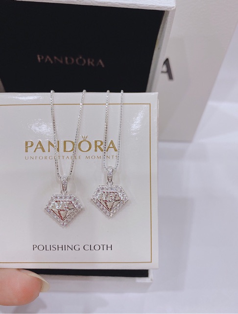 Khuyên tai hình tam giác kim cương tim đính đá nhân tạo bạc thật mạ vàng trắng cao cấp