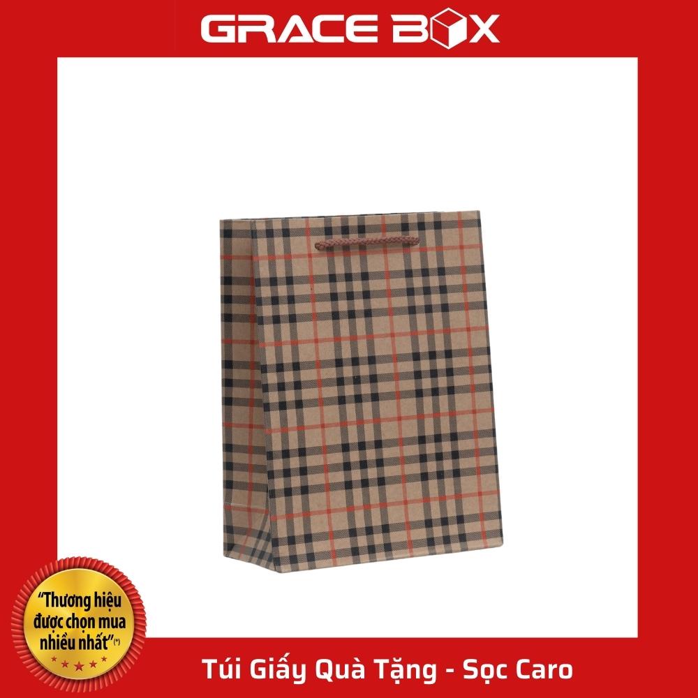 Túi Giấy Quà Tặng Sọc Caro Cao Cấp Cao Cấp - Siêu Thị Bao Bì Grace Box