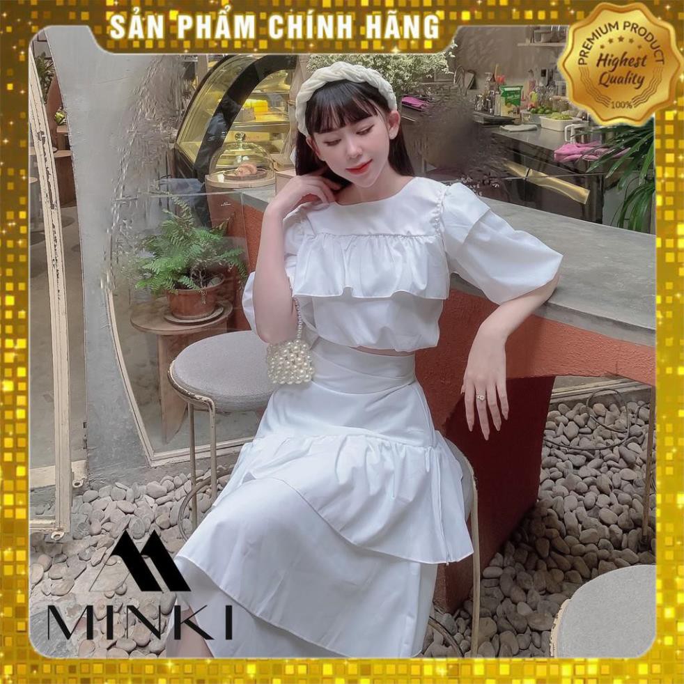 [MÃ XIA FREEHIP] SET ÁO TẦNG CHÂN VÁY XÉO - Chất liệu Kaki Cotton nhập khẩu - Hai màu Nâu tây/ Trắng - [THIẾT KẾ] | BigBuy360 - bigbuy360.vn