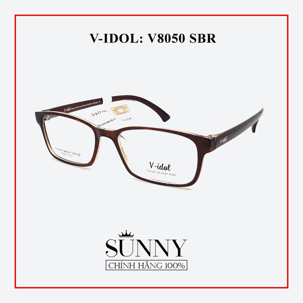 Gọng kính chính hãng Vidol V8050 (3 màu), thiết kế dễ đeo bảo vệ mắt