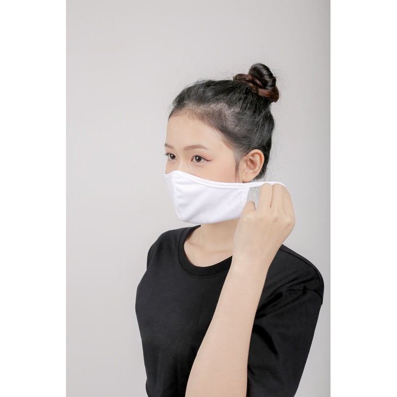 Set khẩu trang vải kháng khuẩn tiêu chuẩn LYRA, chất liệu vải cotton 3 lớp HQ- Mask cao cấp