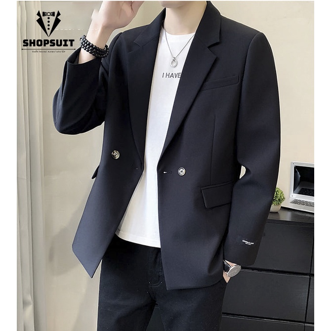 Áo Blazer Nam phong các Hàn Quốc,  vest nam 2 lớp dáng trẻ trung SHOPSUIT
