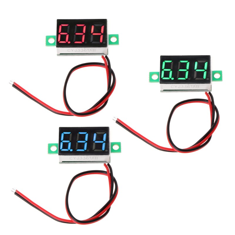 Vôn kế kỹ thuật số 0.36 &quot; 2 dây DC 2.50 đến 32.0v