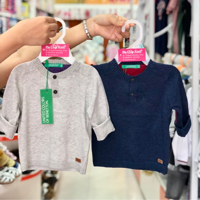 Áo len Benetton sành điệu cho bé
